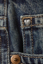 Desert Blue - Medium Blue - Peggy Low Waist Loose Baggy Leg Jeans - 1