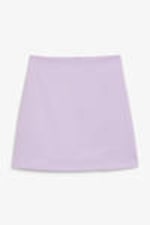 Light purple - A-line mini skirt - 0