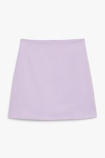 Light purple - A-line mini skirt - 0