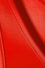 Knallrot - Mini-Trägerkleid aus Jersey - 5