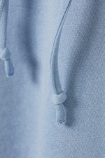 Dusty Blue - Cropped Terry Pyjama Hoodie - 1