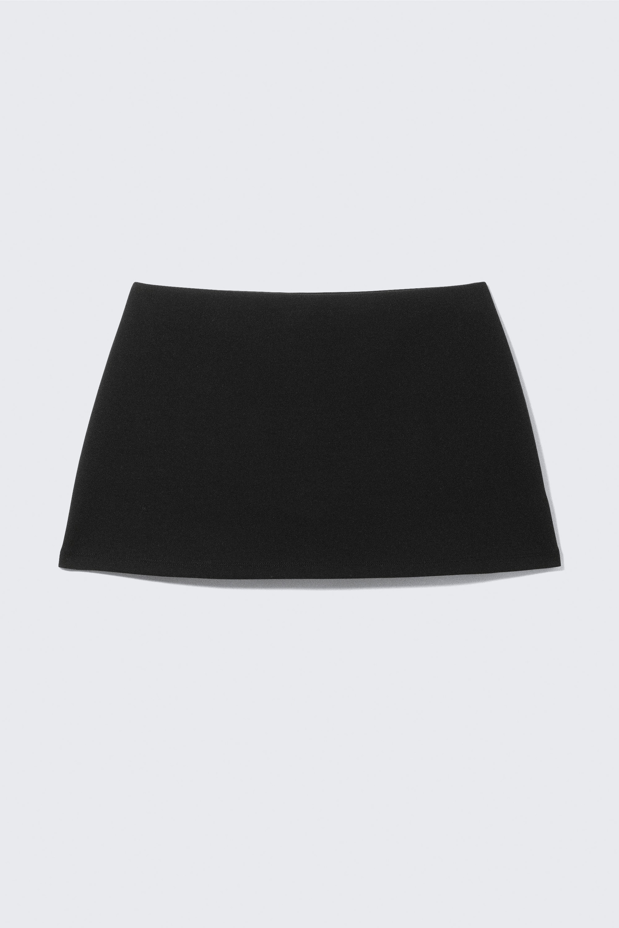 Schwarz - Mini-Skort zum Hineinschlüpfen - 0