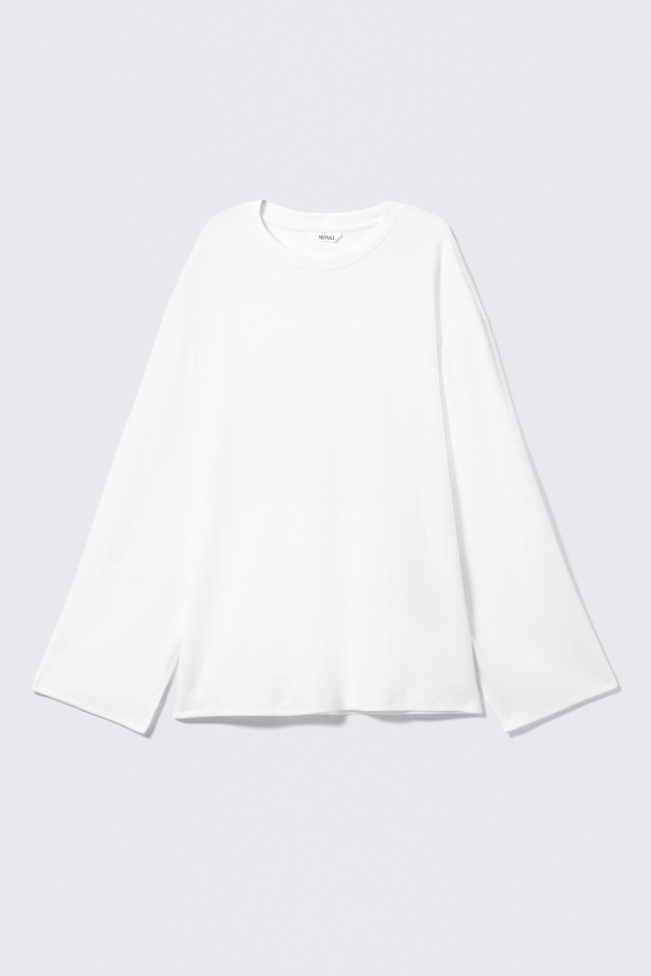 White - Soft Oversized Long-Sleeved Top - 3