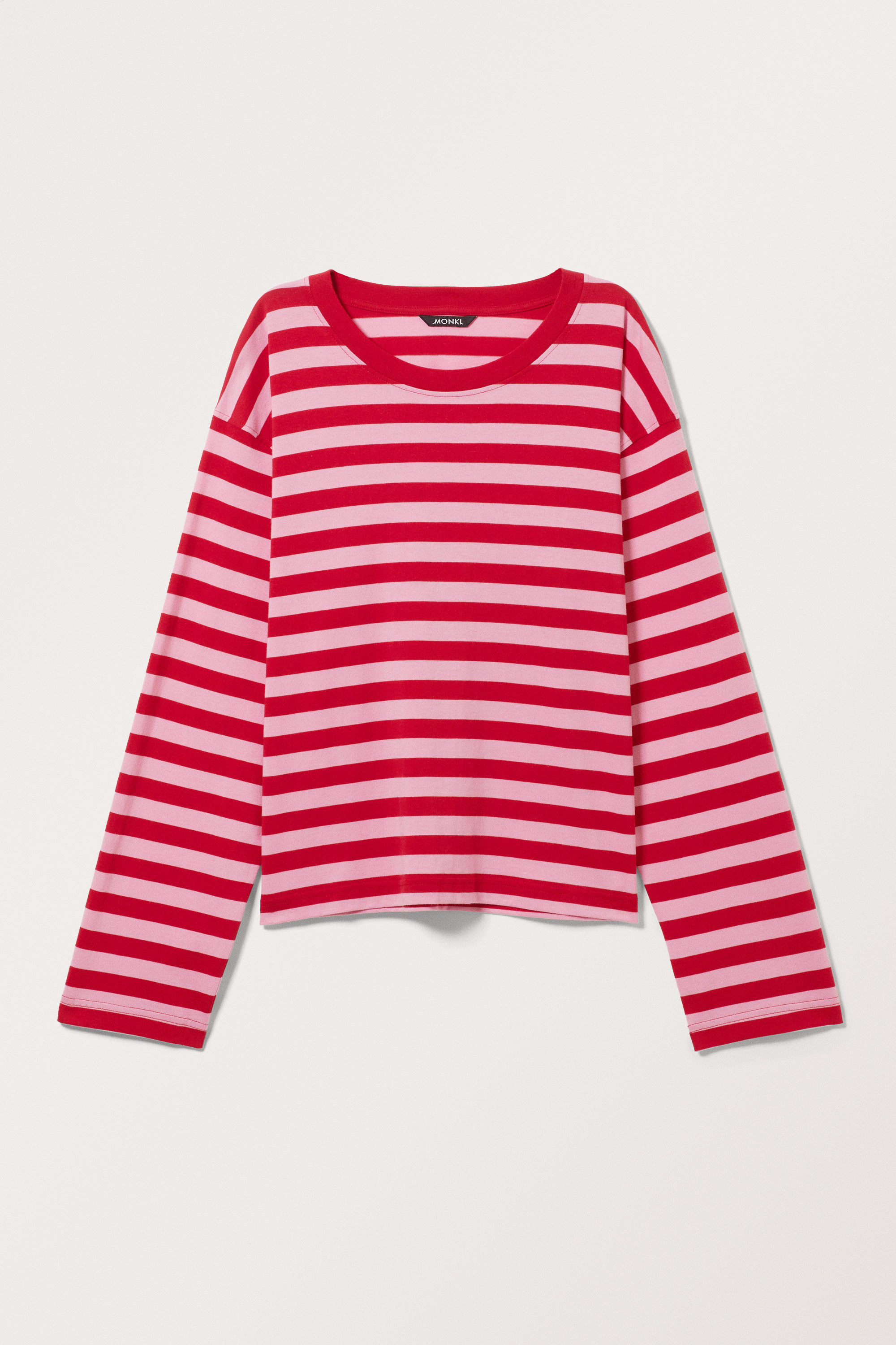 Red & Pink Stripes - Boxy Sleeve T-Shirt - 3