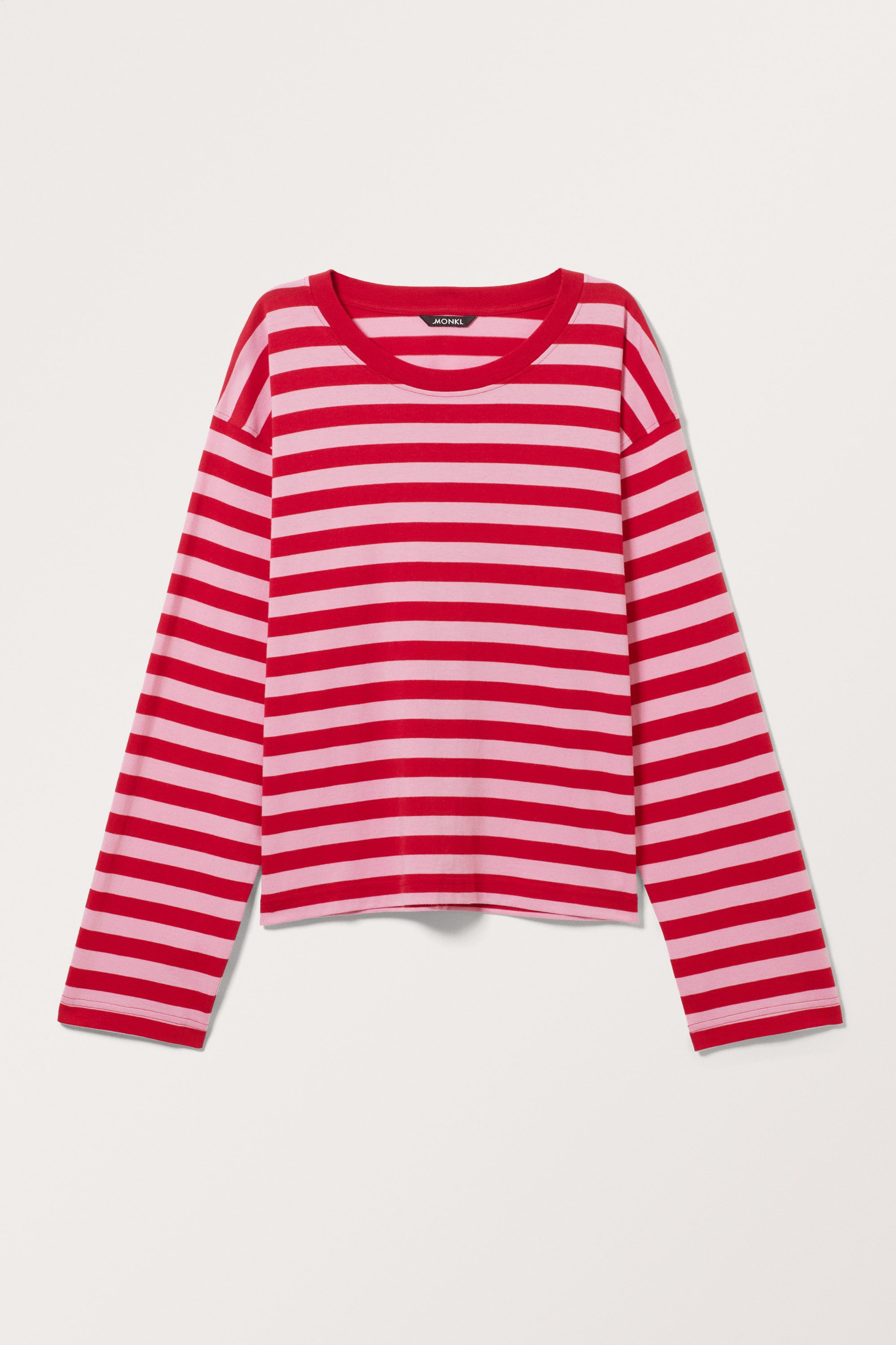 Red & Pink Stripes - Boxy Sleeve T-Shirt - 0