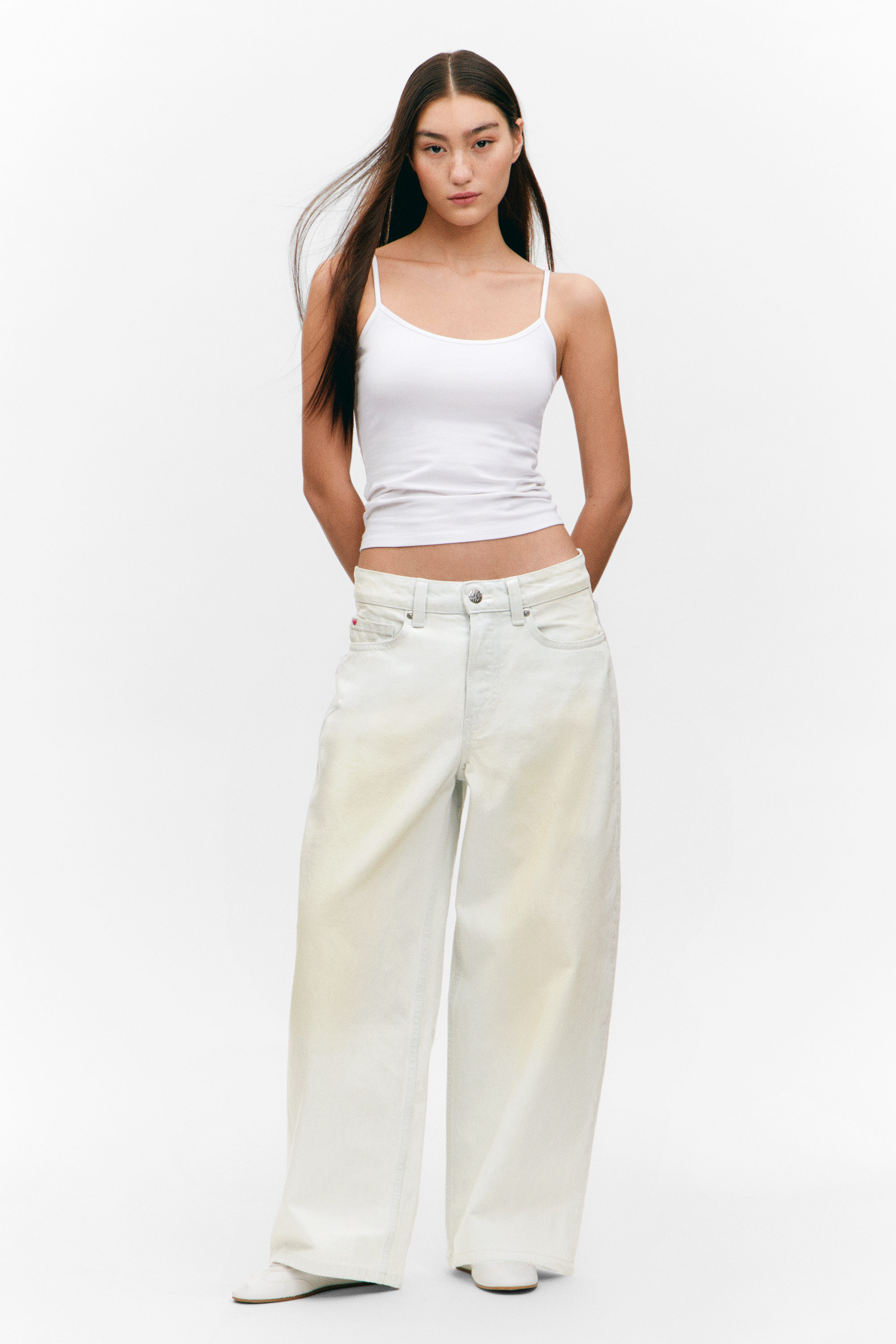 Arcadia Blue - Light Blue - Peggy Low Waist Loose Baggy Leg Jeans - 1