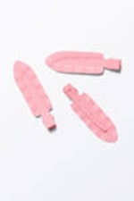 Light Pink - 3-pack Frill Hair Clips - 0