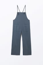 Blau - Jeans-Latzhose mit Bindeverschluss - 4