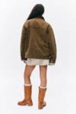 Dark Brown - Padded Cotton Canvas Jacket - 2