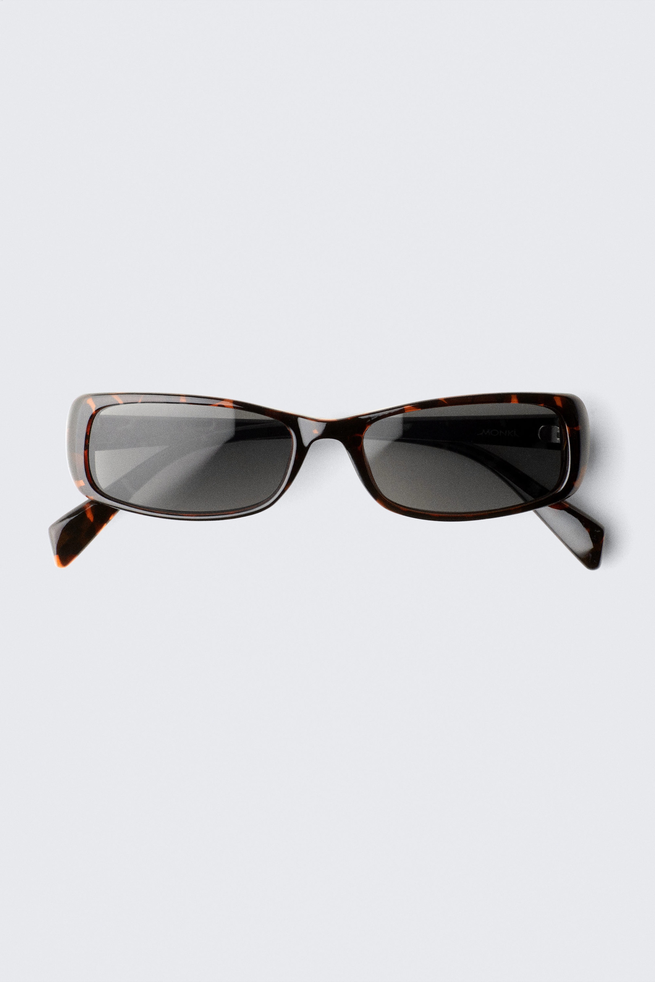 Brown Tortoiseshell - Rectangular Sunglasses - 0