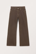 Faded Brown - Naoki Low Loose Jeans - 0
