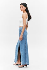 Fresh Blue - bleu moyen - Jupe en jean fendue taille mi-haute - 2