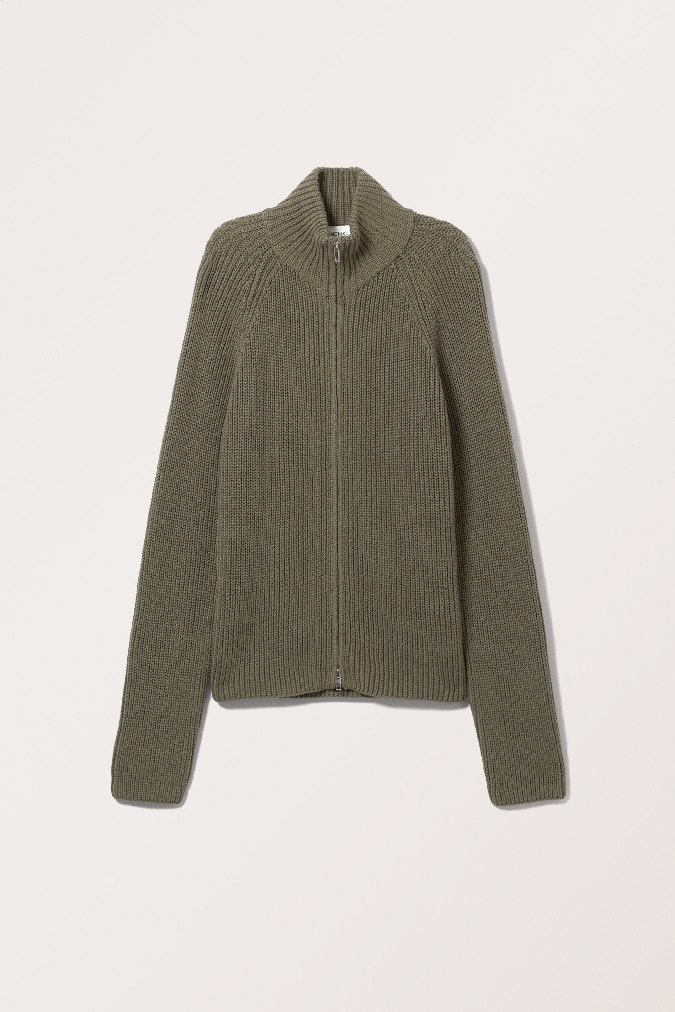 View larger image: Two-way zip cardigan - Dark Khaki Green - Ladies | H&M GB 1