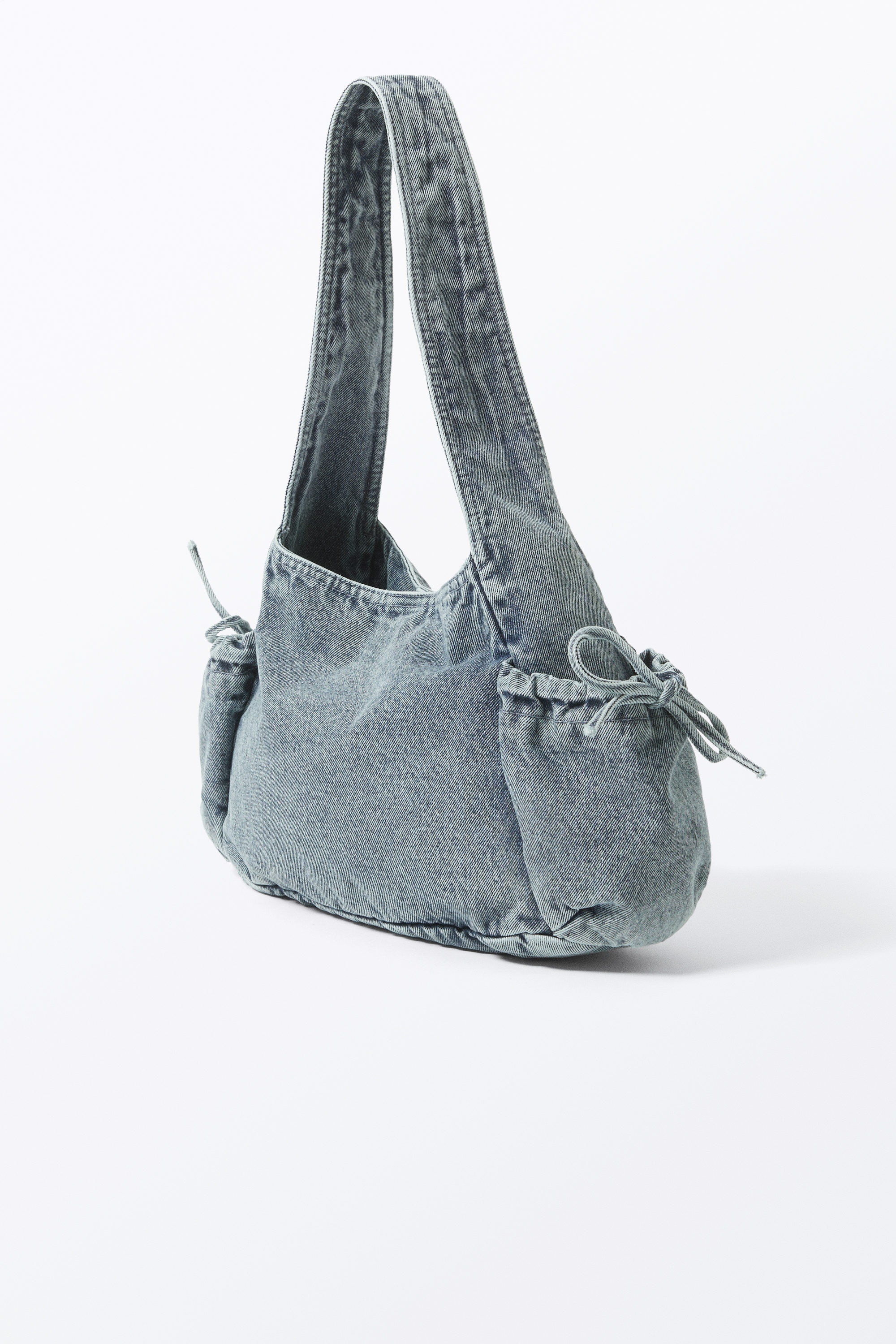 Blue Denim - Rectangular Shoulder Bag - 4
