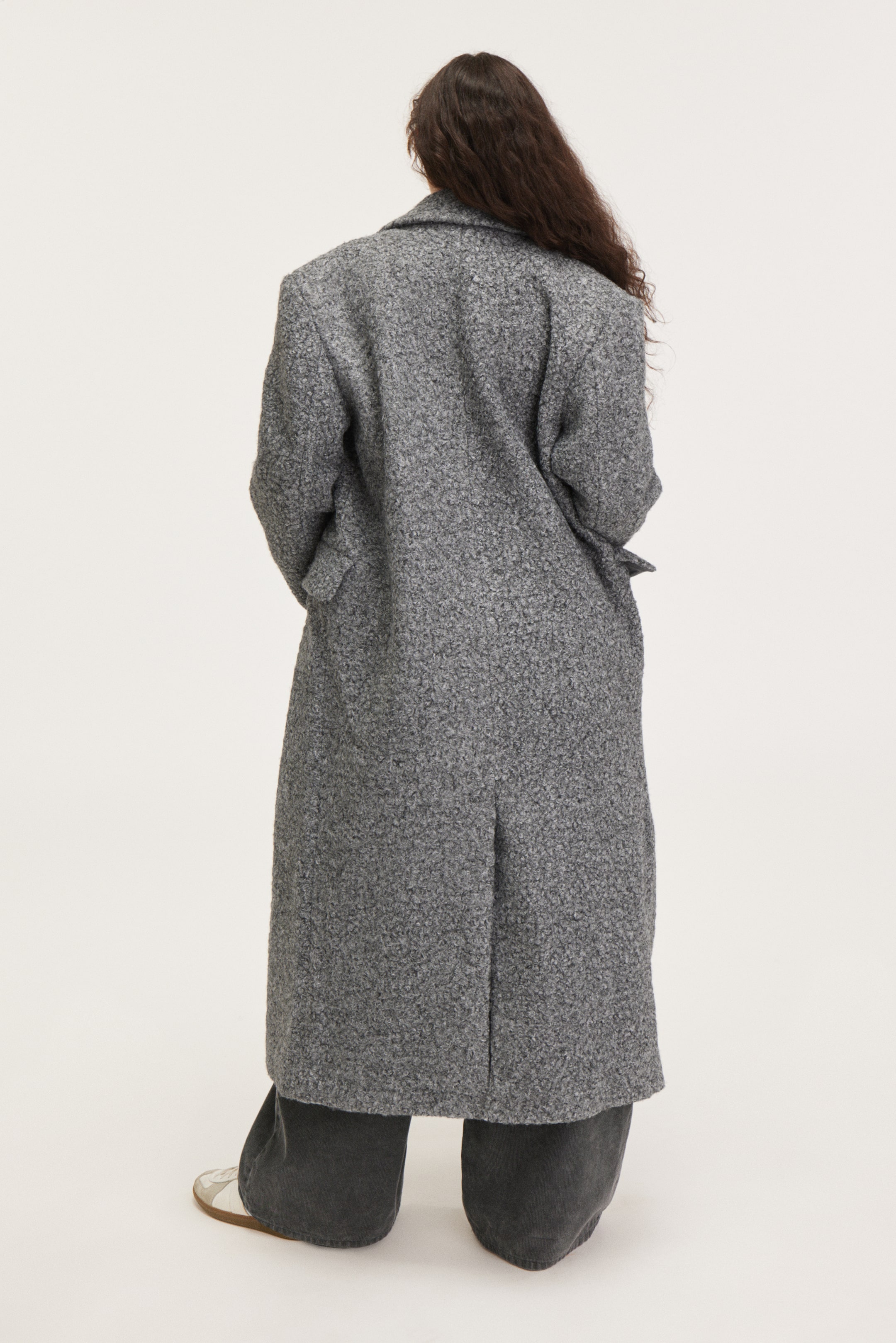Grotere afbeelding bekijken: Lange, oversized double-breasted jas - Grijs - DAMES | H&M NL 4
