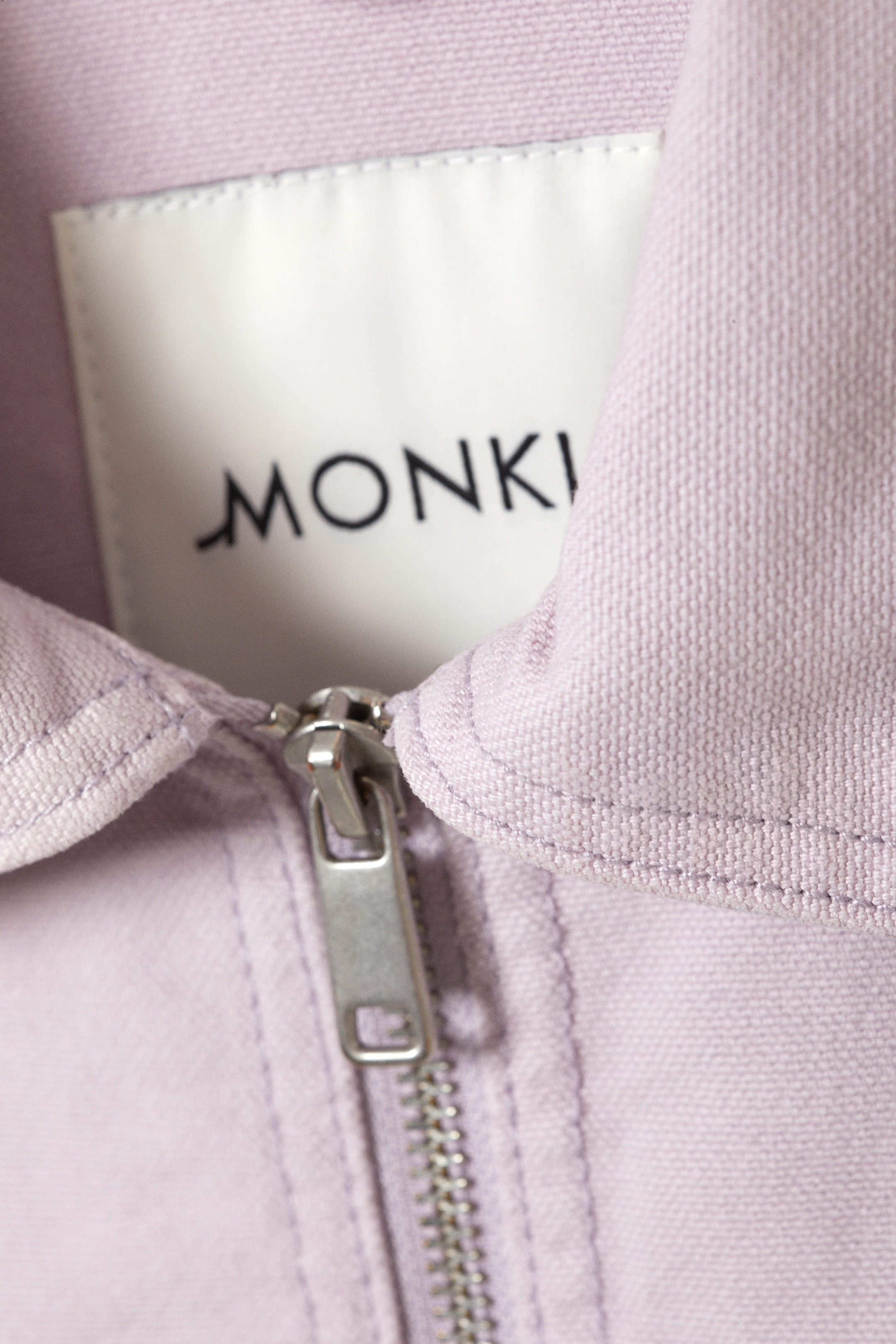 Light Dusty Purple - Two-way Zip Oxford Jacket - 2