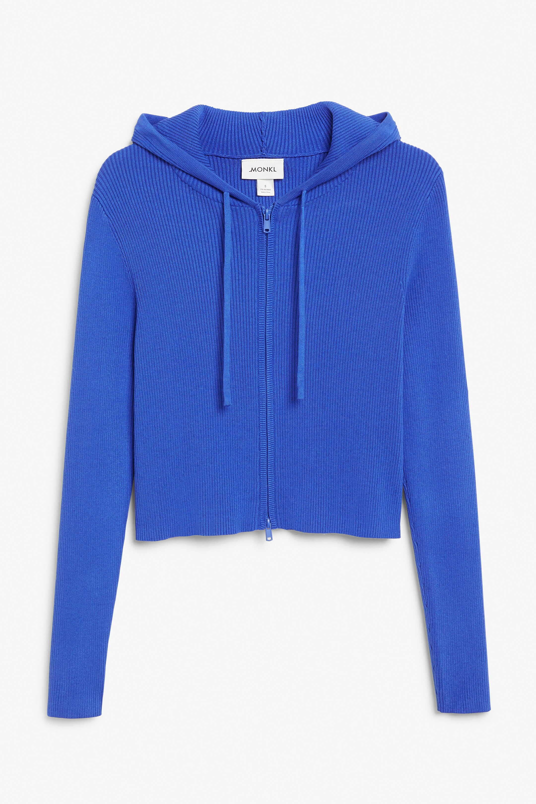 View larger image: Hooded knit cardigan - Blue bright - Ladies | H&M GB 1