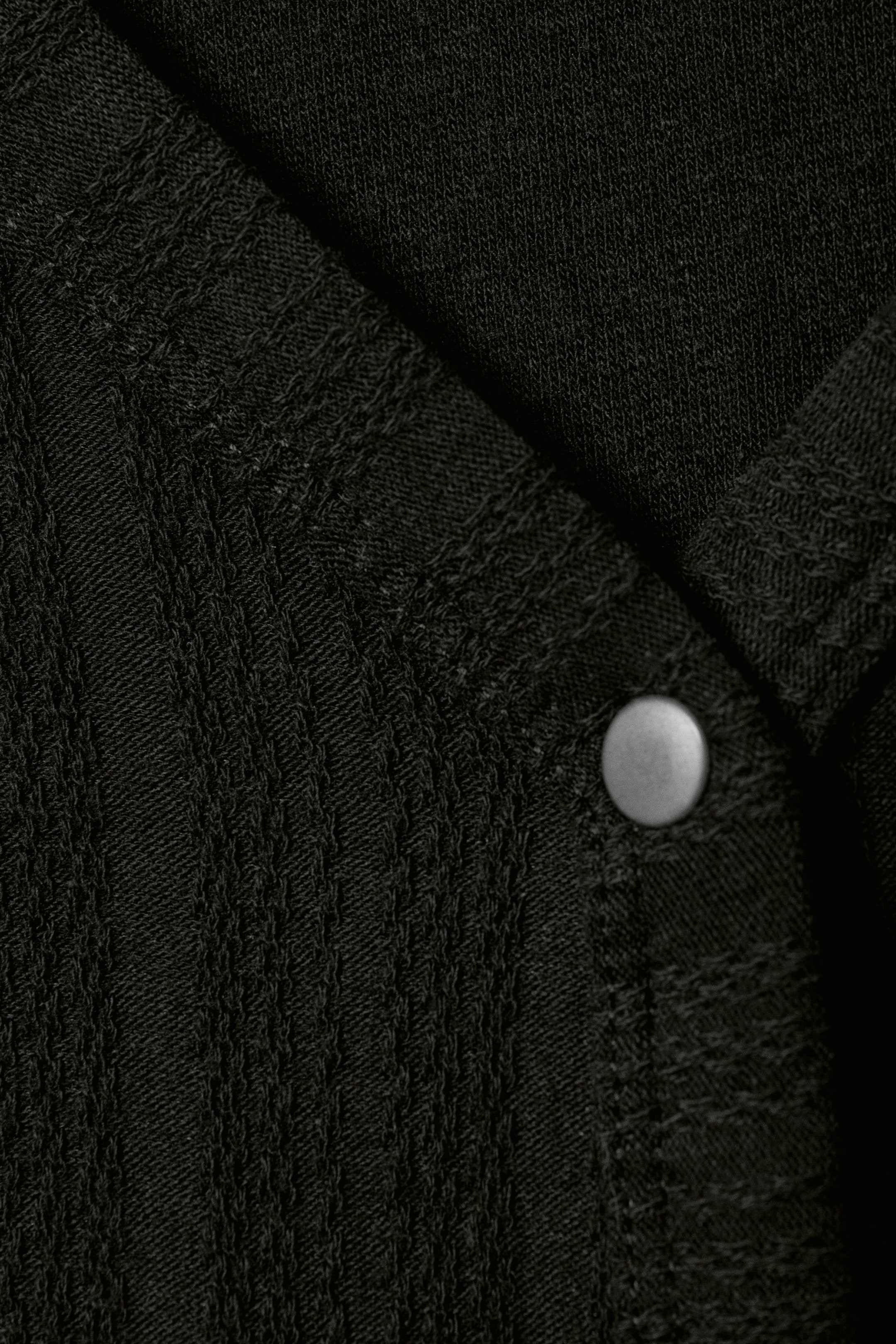 Black - Long-Sleeved V-neck Mini Dress - 5