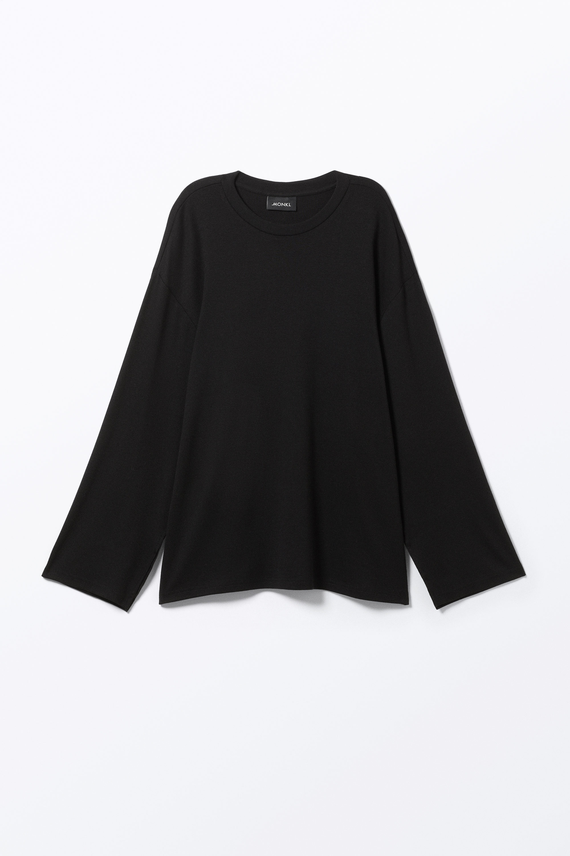 Black - Soft Oversized Long-Sleeved Top - 3