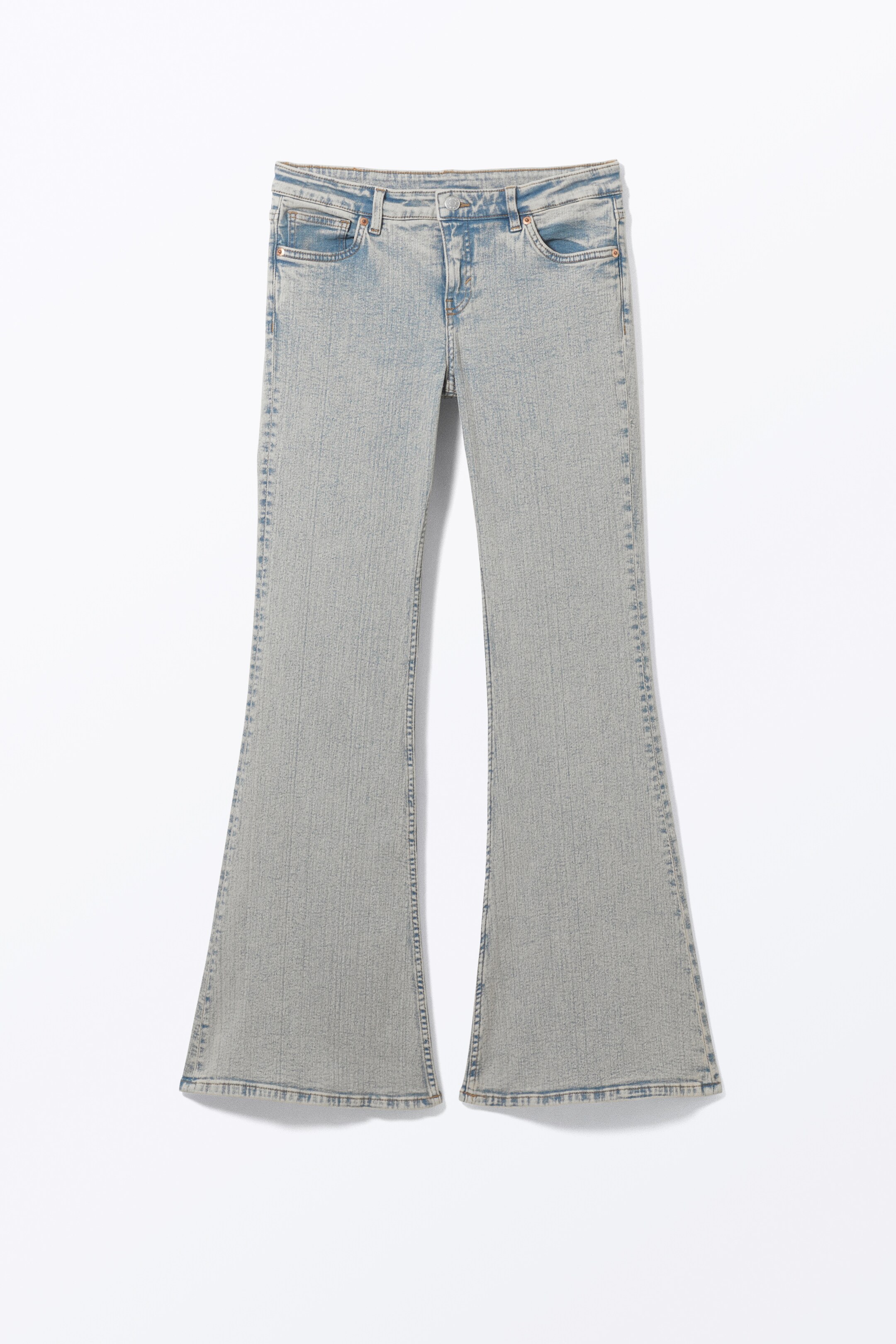 View larger image: Katsumi Low Waist Flared Jeans - Beige Tint - Ladies | H&M GB 6