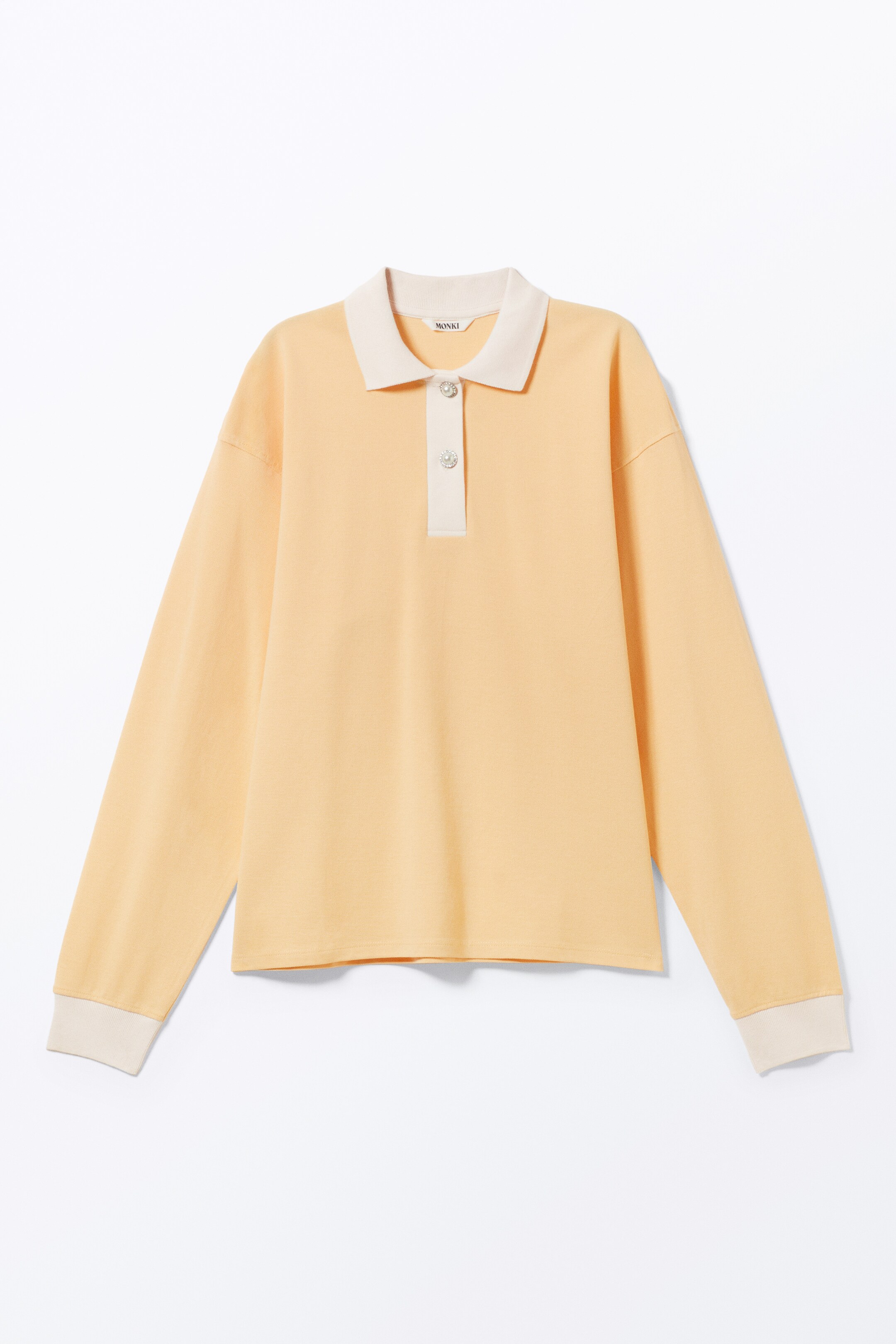Ingrandisci l'immagine: Long Sleeve Rugby Polo Top - Yellow - DONNA | H&M CH 4
