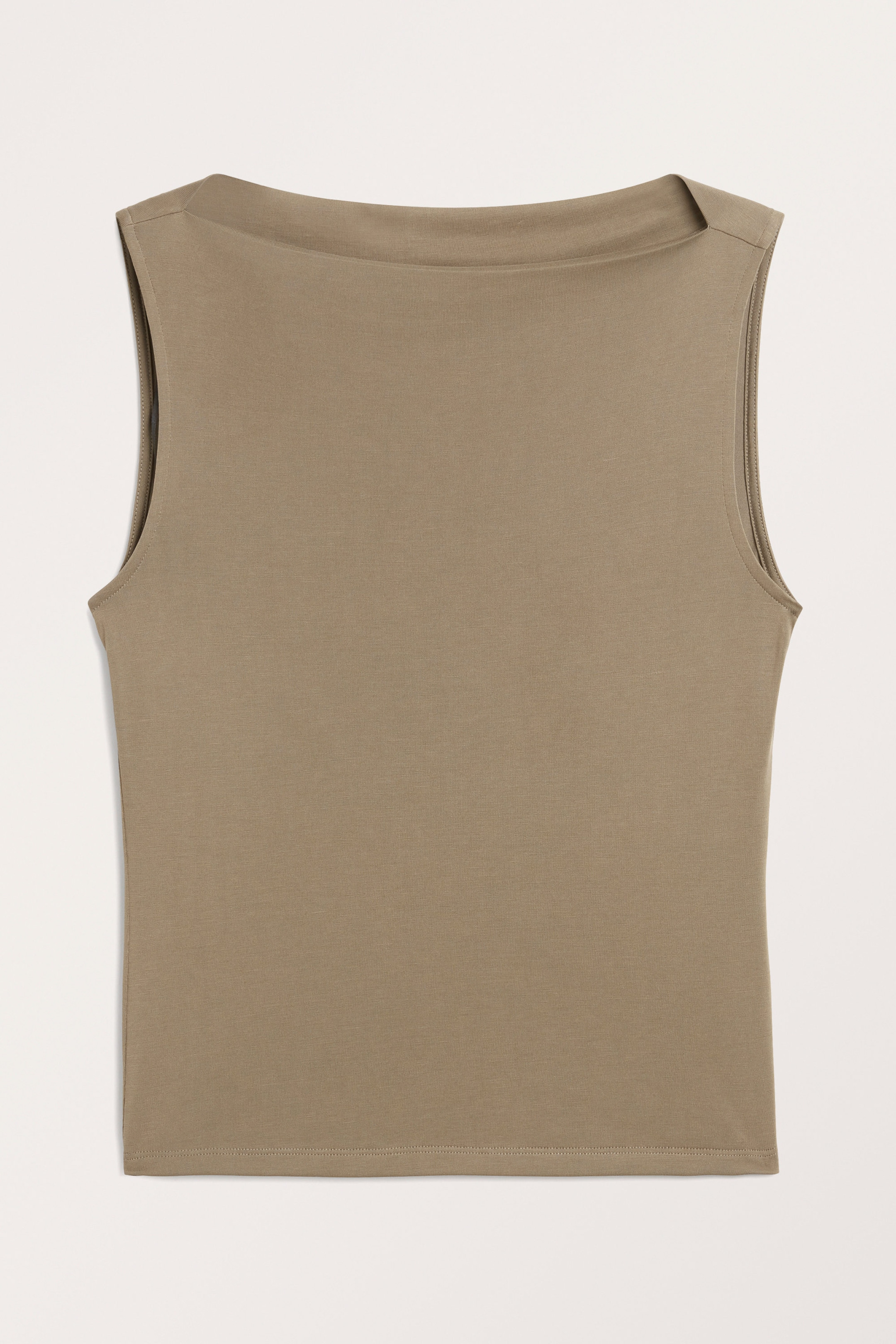Dusty mole - Super soft sleeveless boatneck top - 0