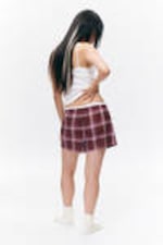 Dark Red Check - Flannel Boxer Shorts - 2