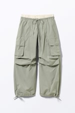 Helles Khakigrün - Weitere Nylon-Cargo-Hose - 0