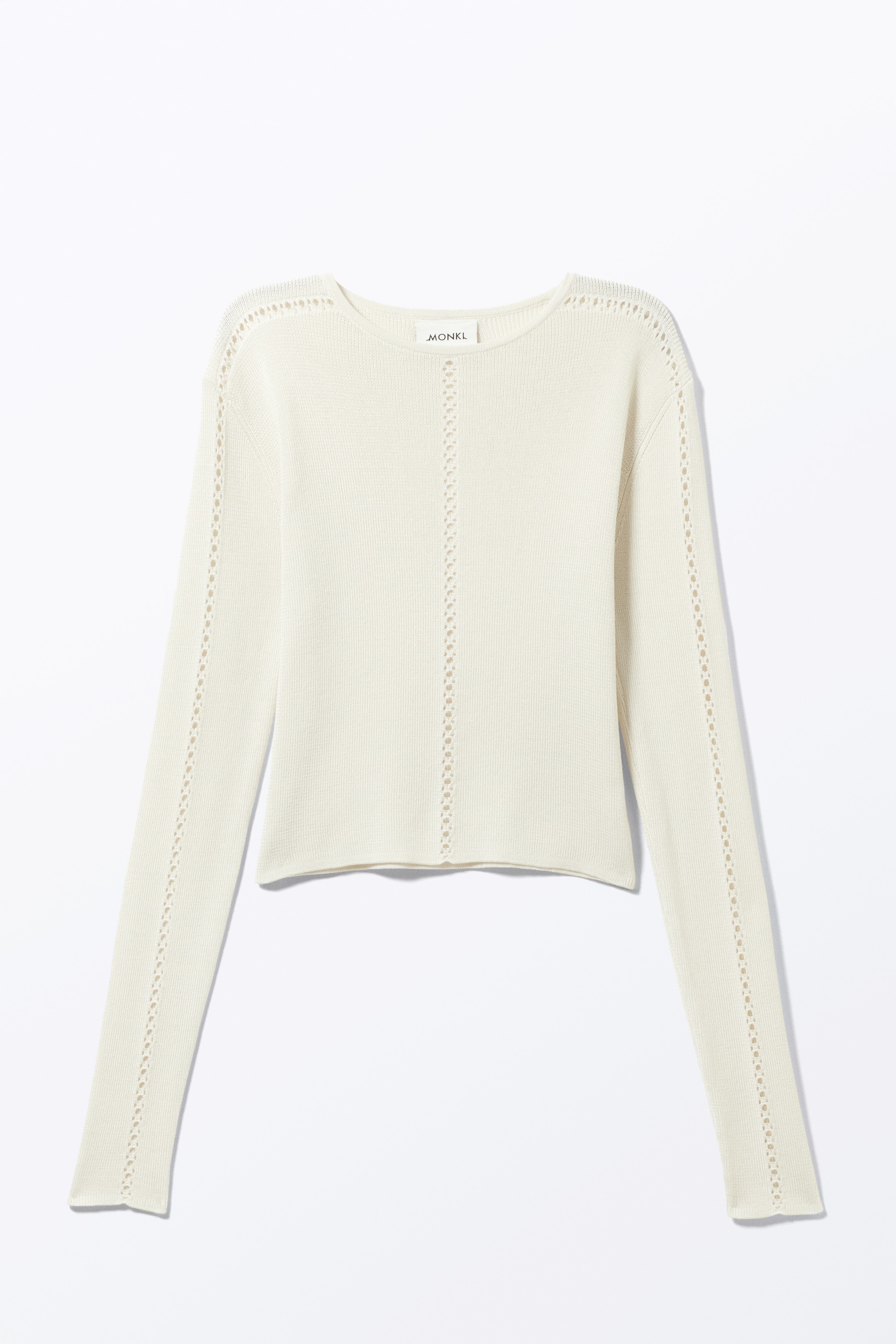 Ver imagem maior: Camisola de mangas compridas com recortes - Branco - SENHORA | H&M PT 4