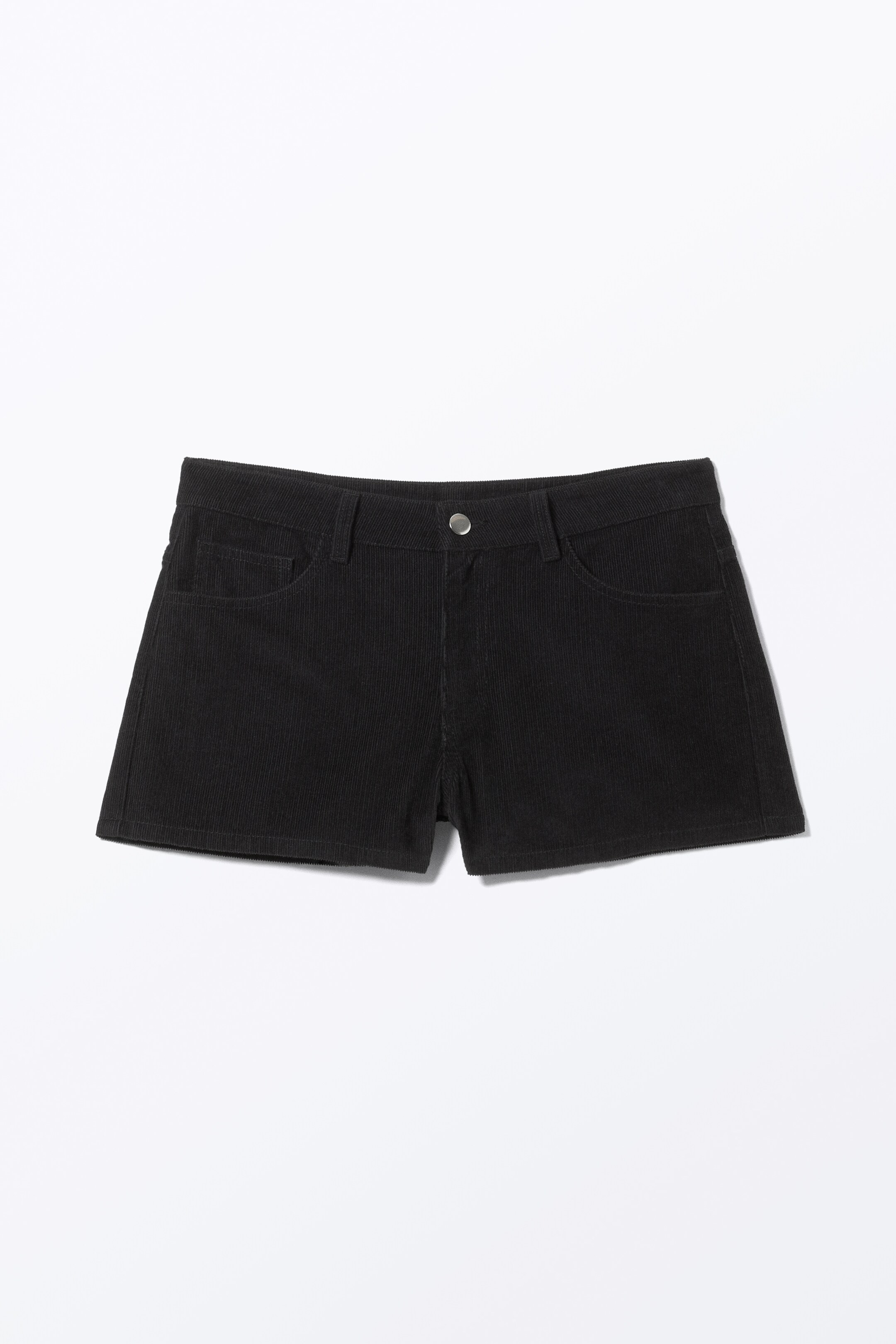 View larger image: Mini Corduroy Cotton Shorts - Black - Ladies | H&M GB 1
