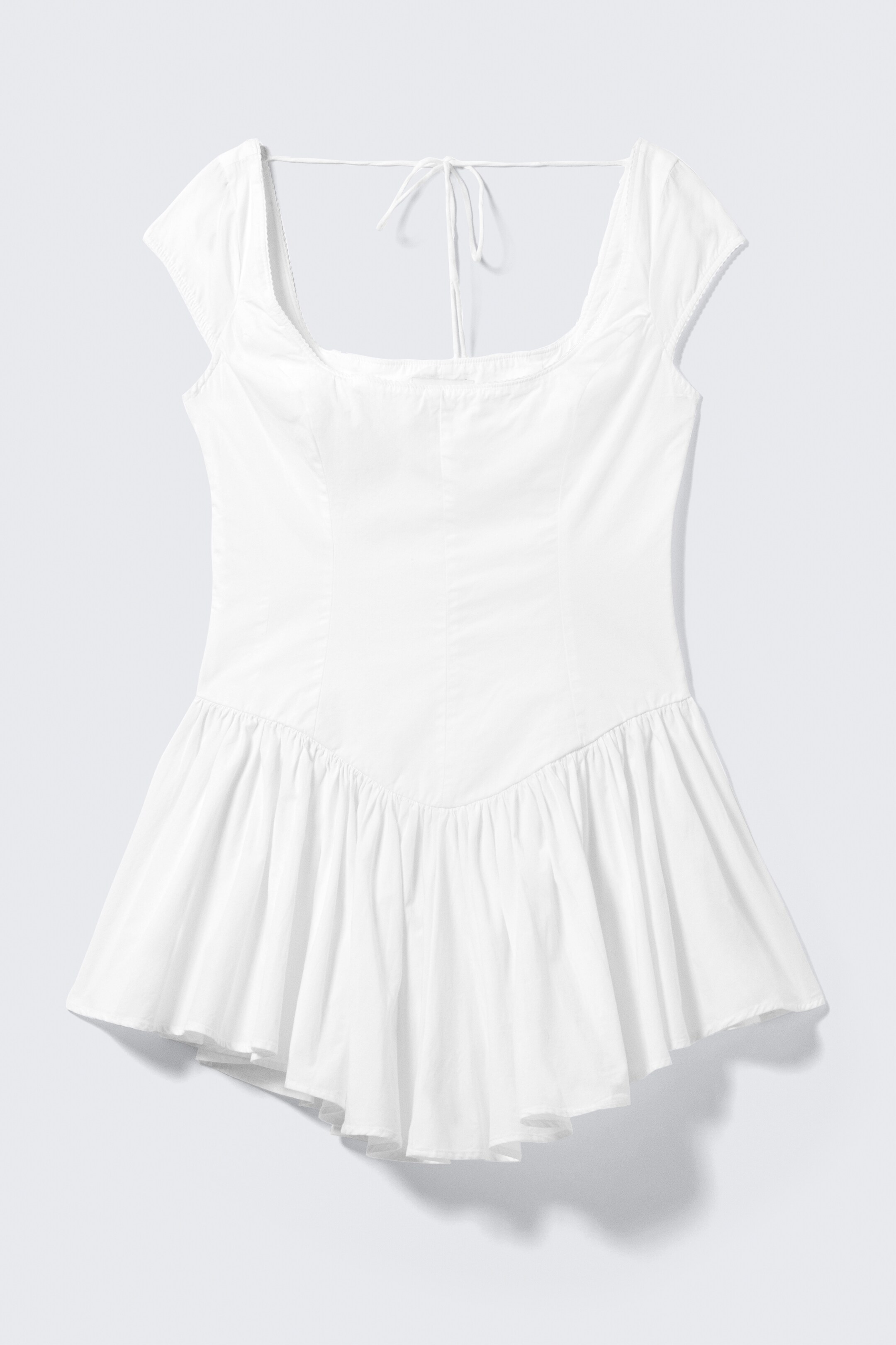 Zobacz większy obraz: Sukienka mini Fit and Flare - Biały Biały - ONA | H&M PL 9