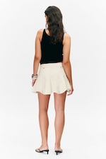 Off-white - Frayed Asymmetric Mini Twill Skirt - 3