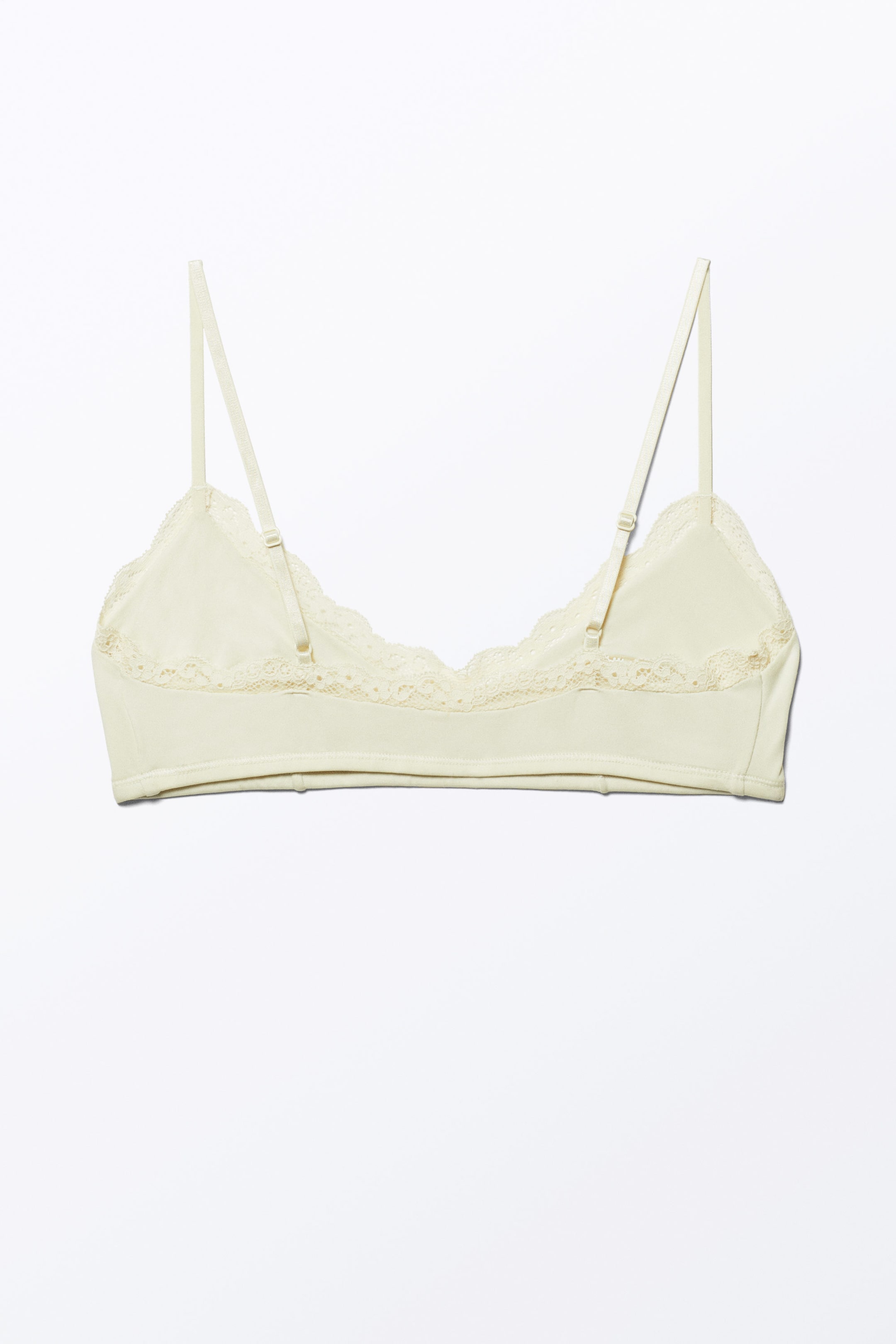 Blasses Weiß - Weicher Slipover-BH mit Rundhalsausschnitt - 2