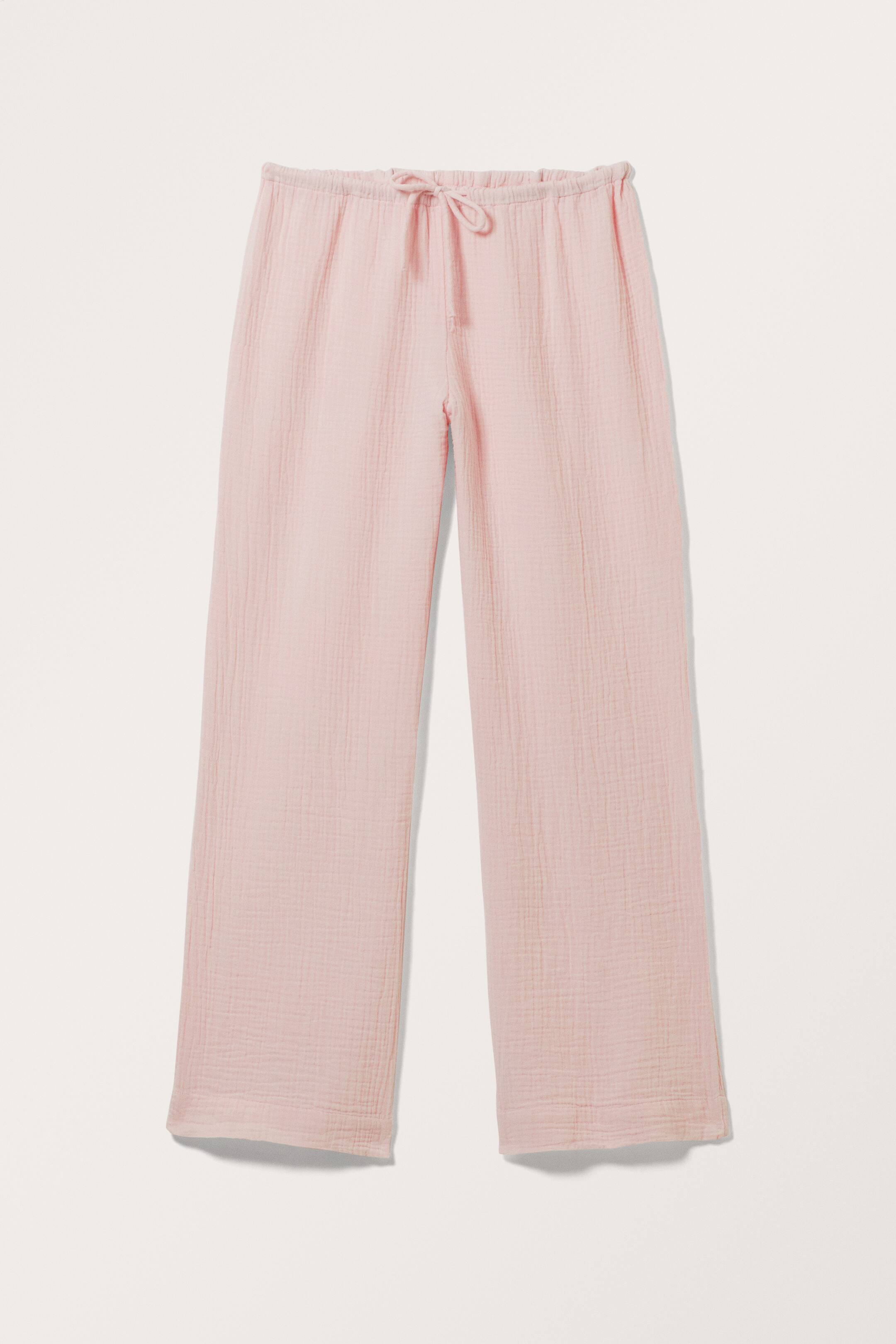 View larger image: Loose Pull-on Cotton Trousers - Light Pink - Ladies | H&M GB 1