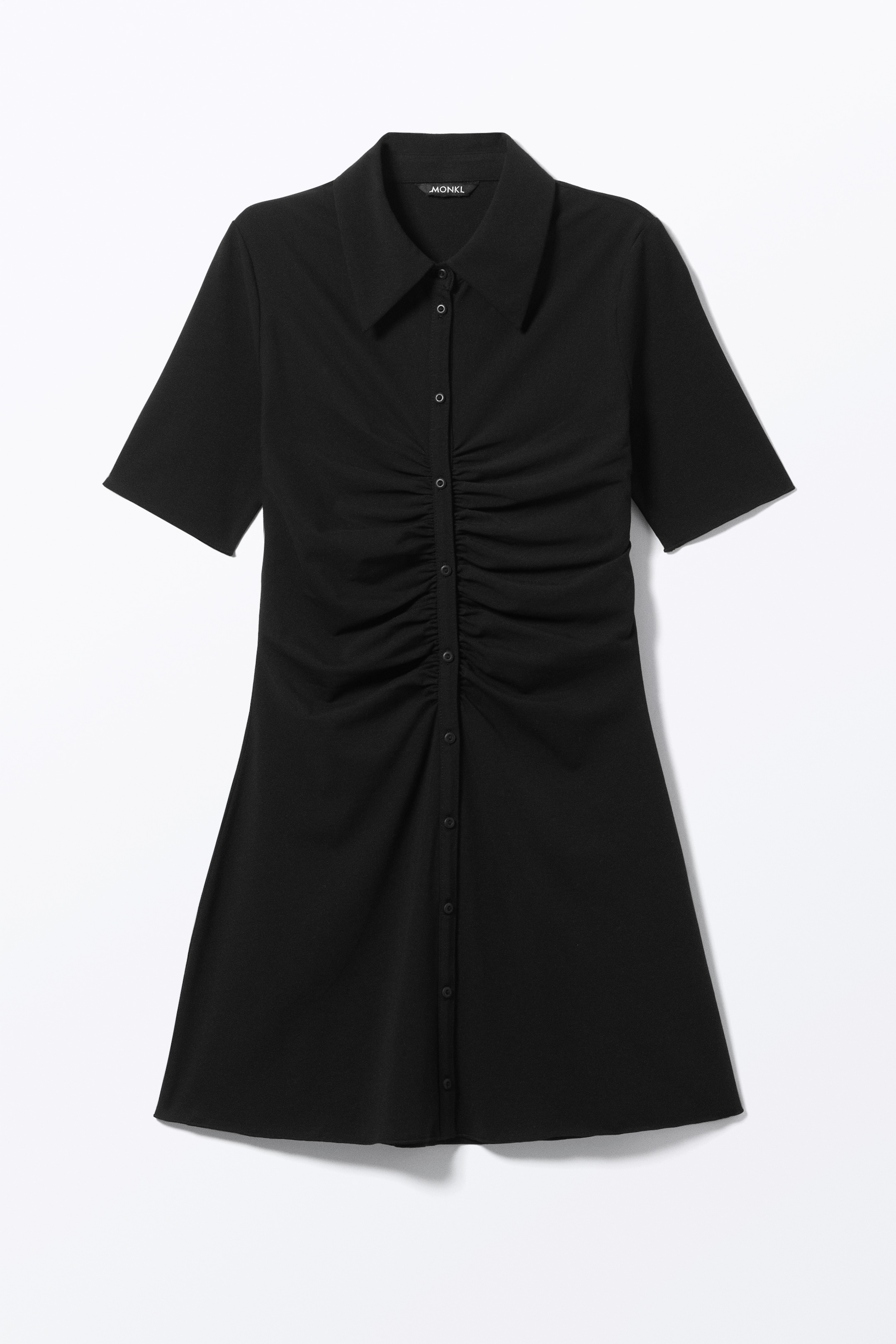 Zobacz większy obraz: Mini szmizjerka z krótkim rękawem - Black Black - ONA | H&M PL 4