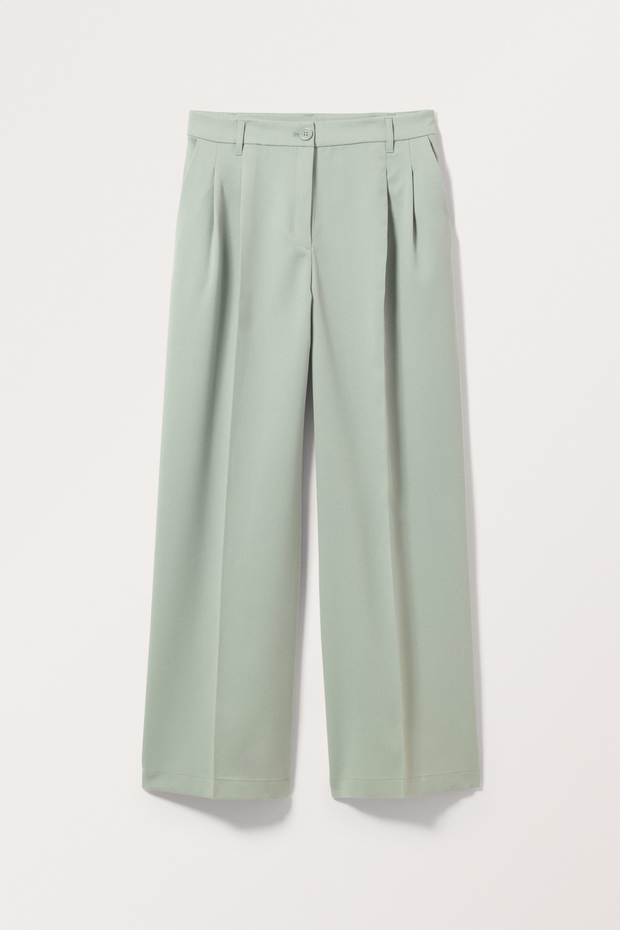 Light Mint - Wide Leg Trousers - 0