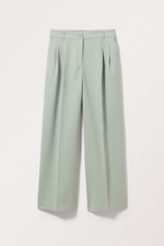 Light Mint - Wide Leg Trousers - 0