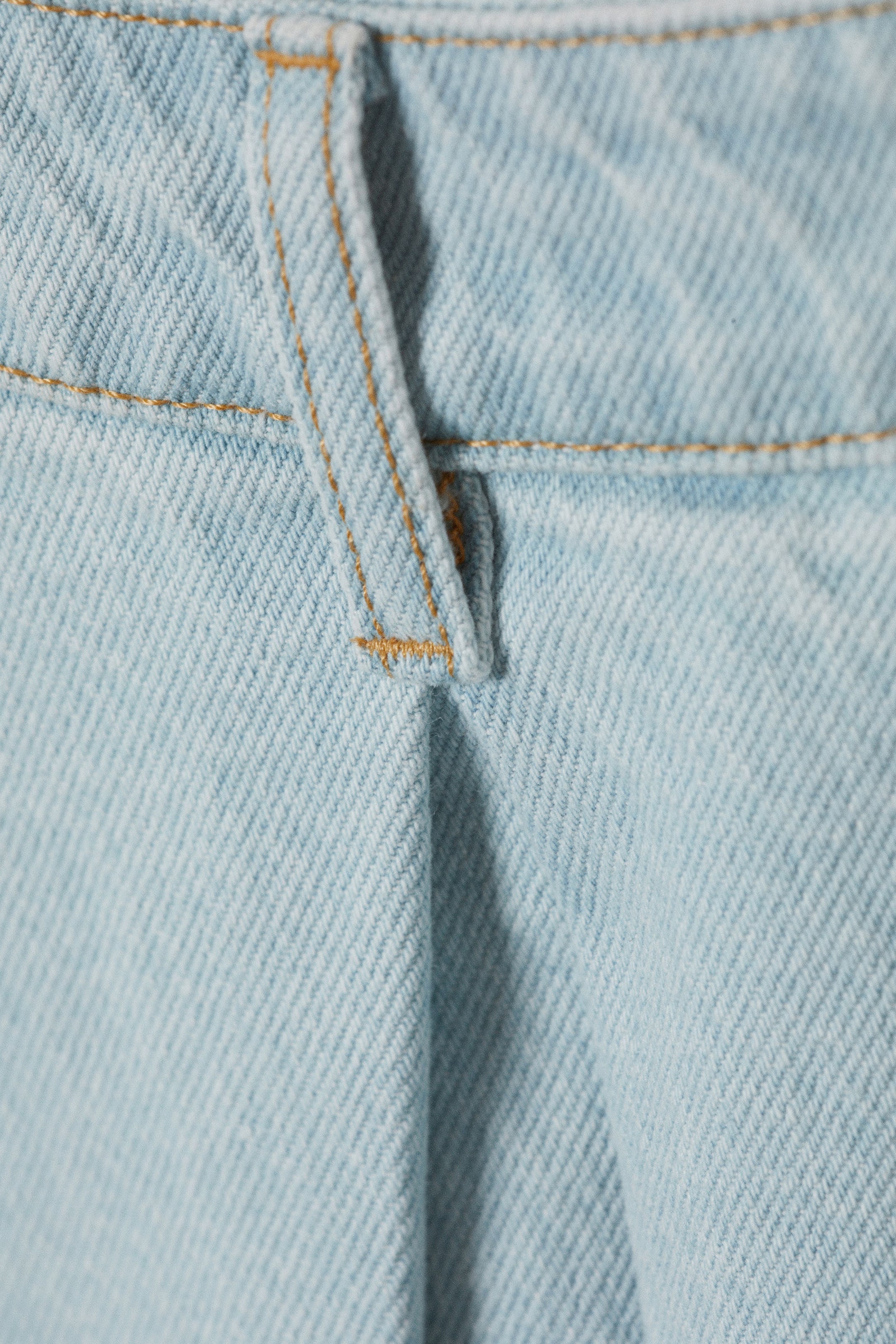 Sky Blue - Ljusblå - Amber High Waisted Circle Midi Denim Skirt - 5