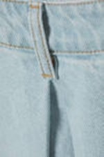 Sky Blue - Ljusblå - Amber High Waisted Circle Midi Denim Skirt - 5