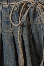 Desert Blue - Plissierter Mini-Wickelrock aus Denim - 1
