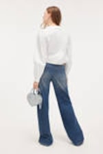 White - Boxy Pintuck Poplin Shirt - 2