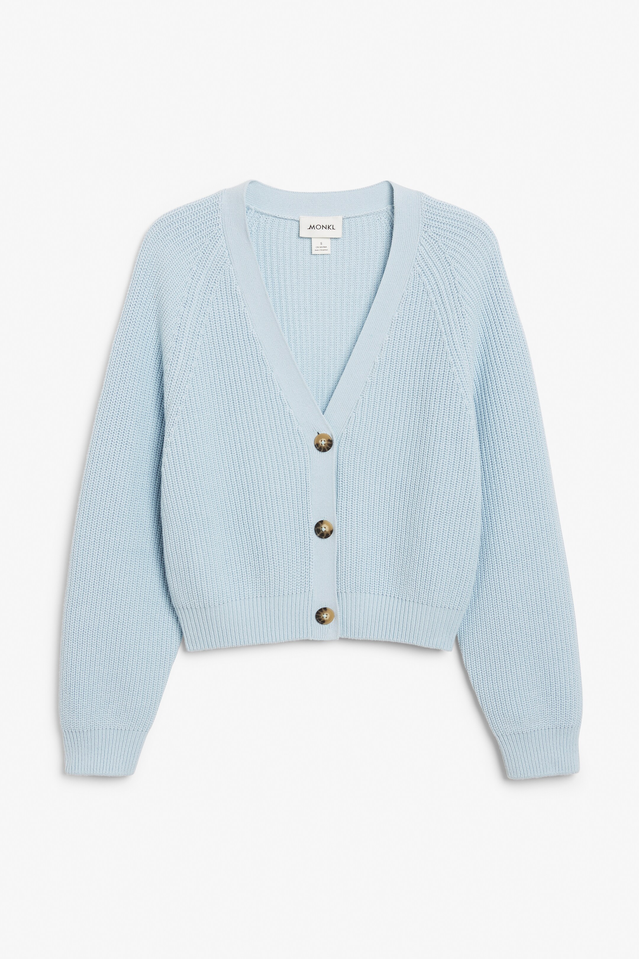 View larger image: Chunky cropped cardigan - Light blue - Ladies | H&M GB 1