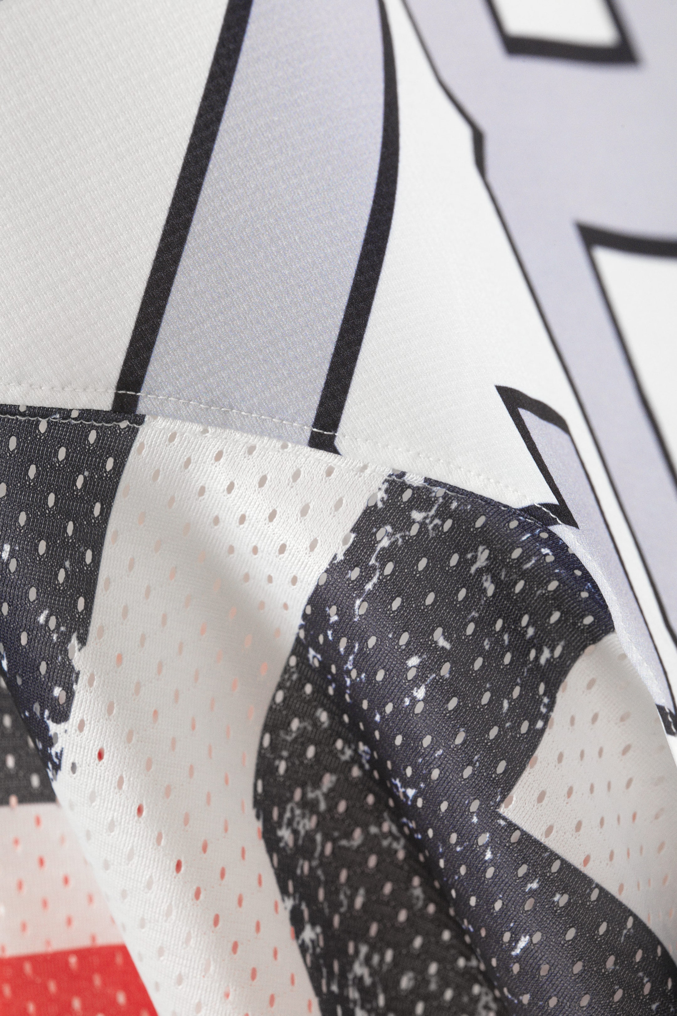 "Miami"-Print - Asymmetrisches College-Minikleid aus Mesh - 2