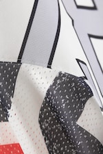"Miami"-Print - Asymmetrisches College-Minikleid aus Mesh - 2