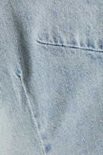 Space Blue - Light Blue - Halter Neck Denim Jumpsuit - 5