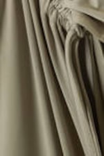 Khaki Green - Draped Jersey One-Sleeved Dress - 4