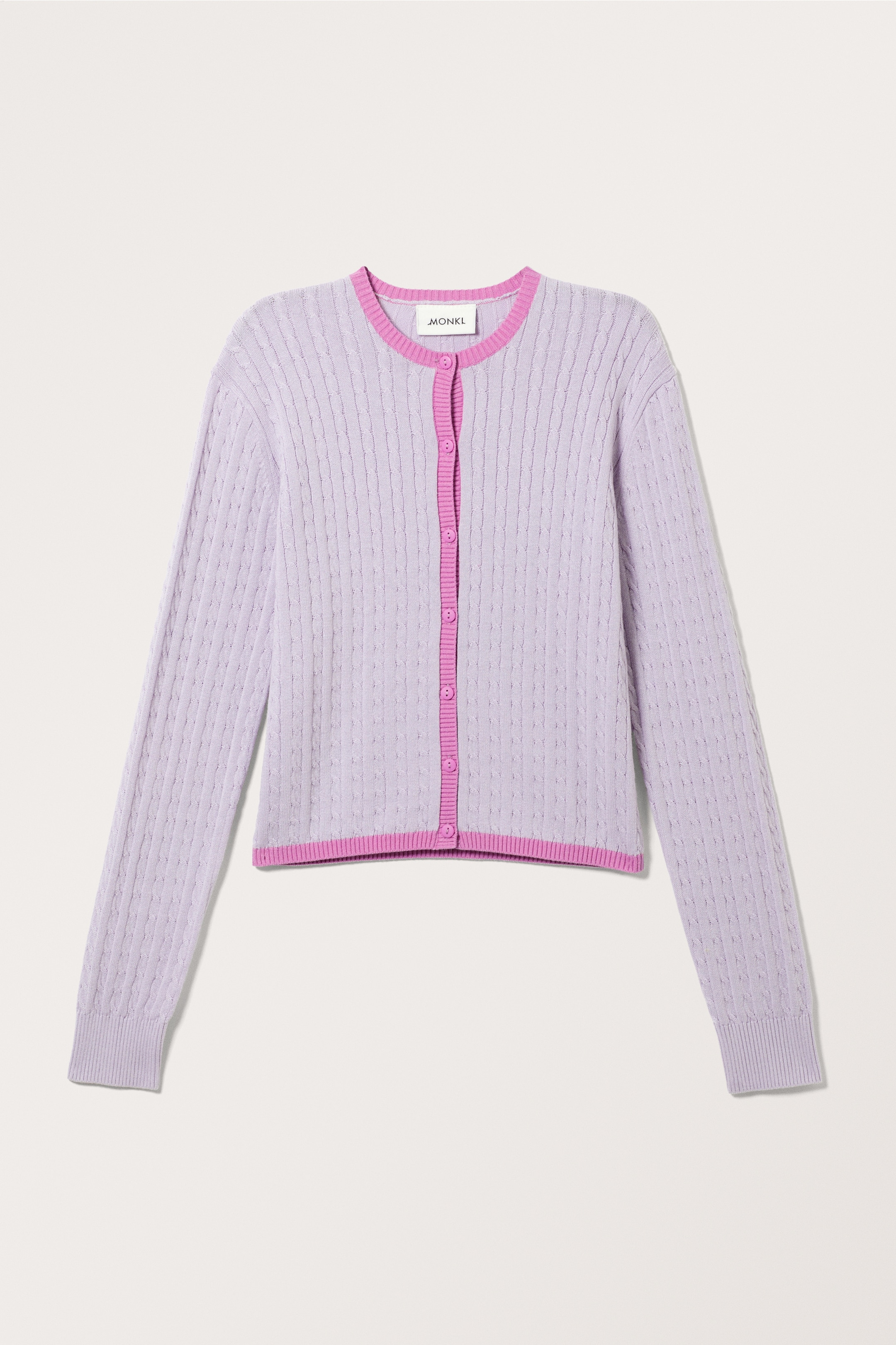 Agrandir l'image: Cardigan en maille à manches longues - Mauve clair cendré - FEMME | H&M CH 1