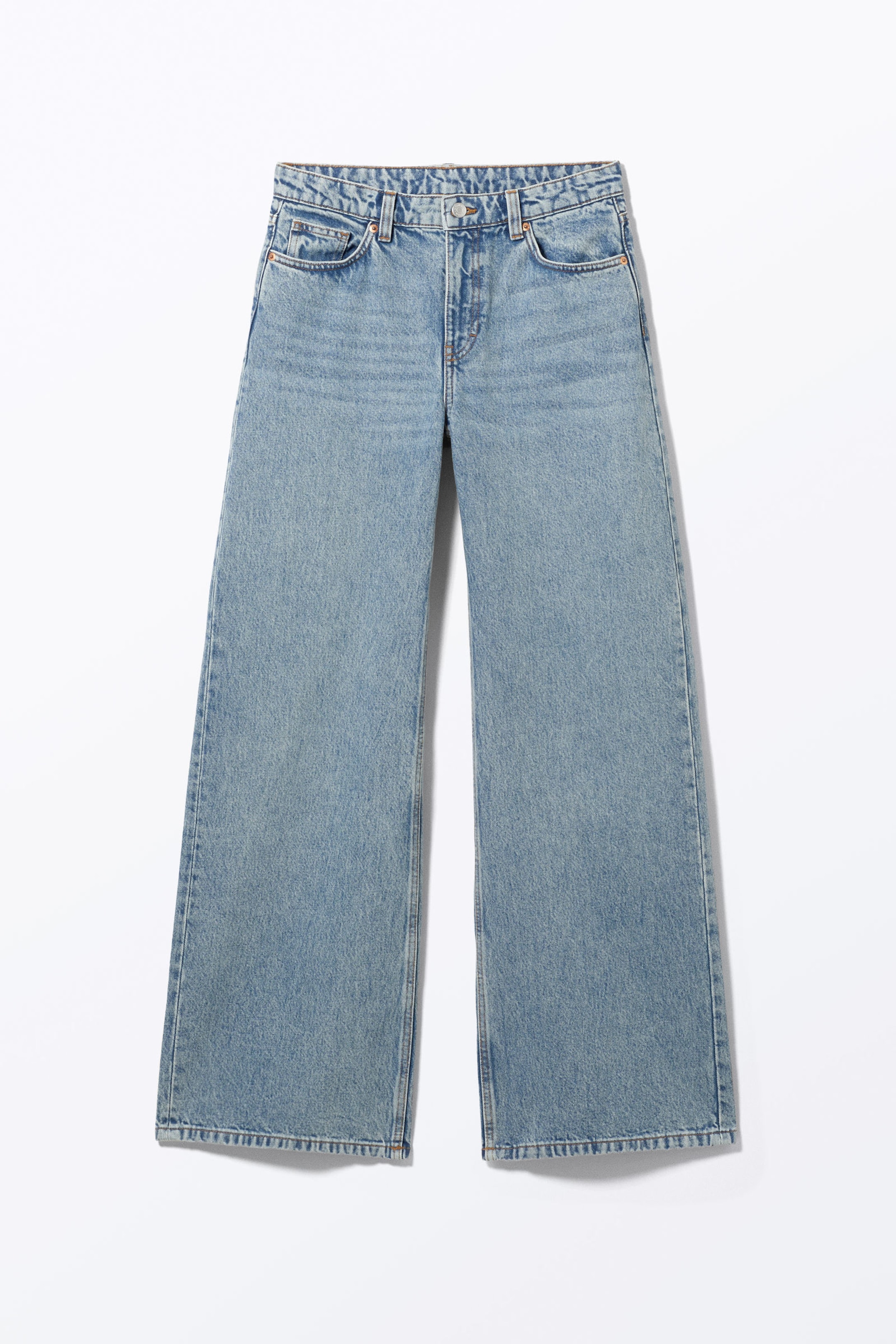 Mid Blue - Paz Mid Wide Jeans - 8