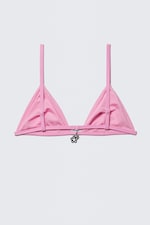 Light Pink - Charm Triangle Bikini Top - 4