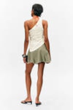 Dusty White - Knitted One-Shoulder Top - 3